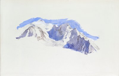 Mont Blanc depuis Saint-Martin-sur-Arve, octobre 1874 - John Ruskin