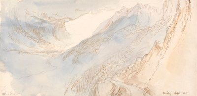 Paysage montagneux - John Ruskin