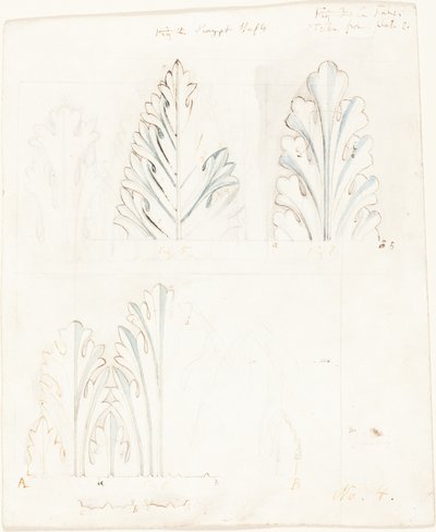 Étude ornementale avec motif d