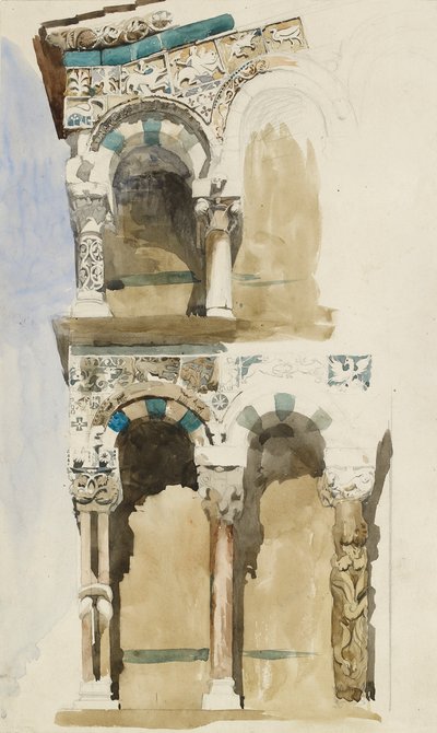 Partie de la façade de l