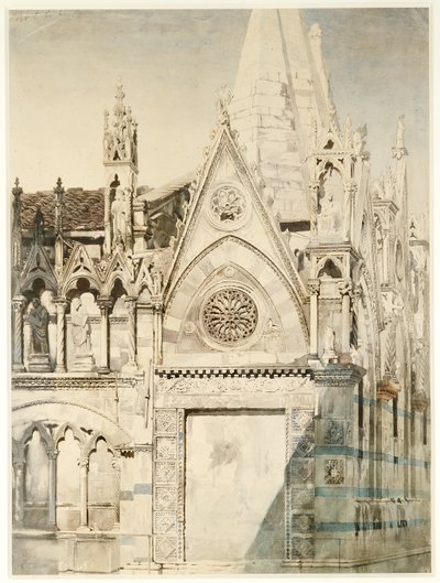 Santa Maria della Spina, extrémité est, Pise, Italie - John Ruskin