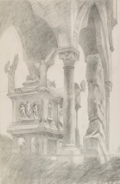 Étude du Tombeau de Mastino II della Scala à Vérone - John Ruskin