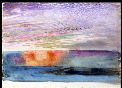 Coucher de soleil à Herne Hill à travers la fumée de Londres, 1876 - John Ruskin