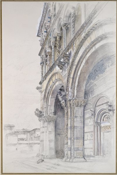 Le Duomo de San Martino, Lucques, juillet - août 1874 - John Ruskin