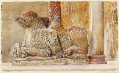 Le Griffon portant le pilier nord de l