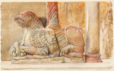 Le griffon portant le pilier nord de l