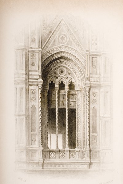 Tracery du Campanile de Giotto, Florence, de 