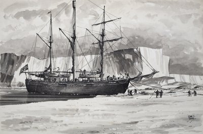 Le cadre (gouache sur papier) - John S. Smith