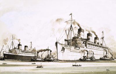 Le Queen Elizabeth et le Queen Mary - John S. Smith