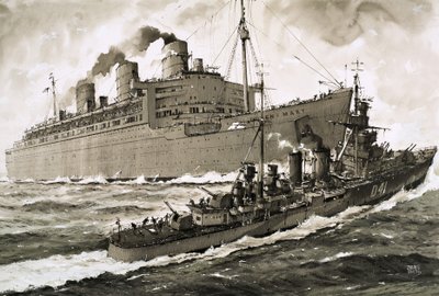 Le Queen Mary heurte le croiseur Curacoa - John S. Smith