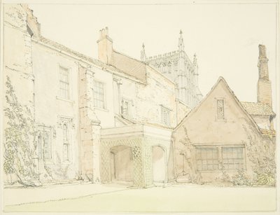 Façade sud de la maison prébende à Lower College Green - John Sanders