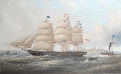Le navire Utinia au large de Tynemouth - John Scott