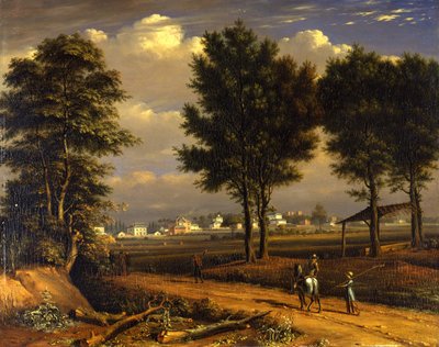 Vue des Cottages Alpha, près de Paddington - John Seguier