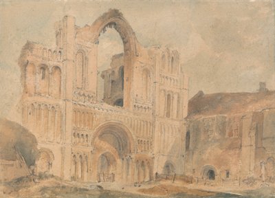 Prieuré de Castle Acre, Norfolk, façade ouest - John Sell Cotman