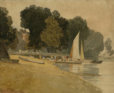 Cheyne Walk, Londres, c.1809-10 - John Sell Cotman