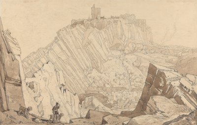 Domfront, vers le sud-est - John Sell Cotman