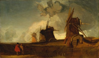 Drainage Mills in the Fens, Croyland, Lincolnshire - John Sell Cotman