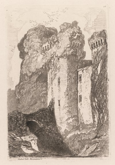 Liber Studiorium : Château de Ragland, Monmouthshire, 1838 - John Sell Cotman