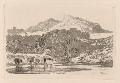 Liber Studiorum : Planche 21, Vue du nord du Pays de Galles, 1838 - John Sell Cotman