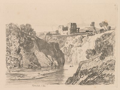 Liber Studiorum: Planche 27, Château de Kilgarren, N. Pays de Galles - John Sell Cotman