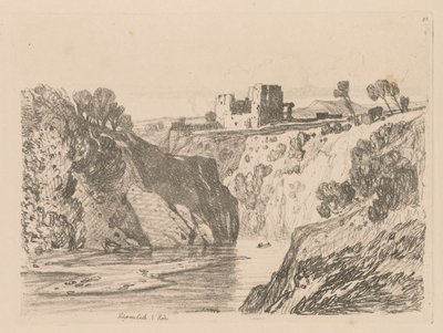Liber Studiorum : Planche 27, Château de Kilgarren, N. Pays de Galles, 1838 - John Sell Cotman
