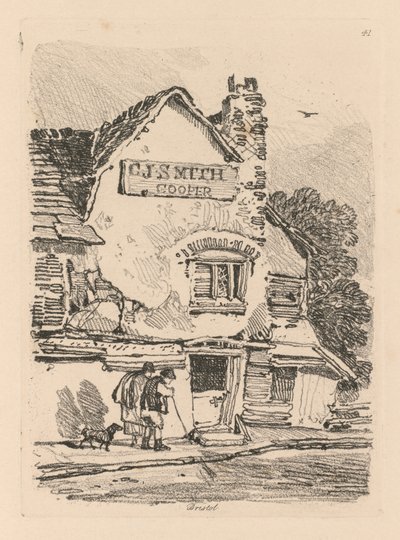 Liber Studiorum : Planche 41, Maison à Bristol - John Sell Cotman