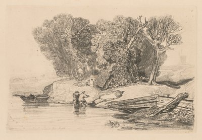 Liber Studiorum : Planche 7, Postwick Grove, Norfolk - John Sell Cotman