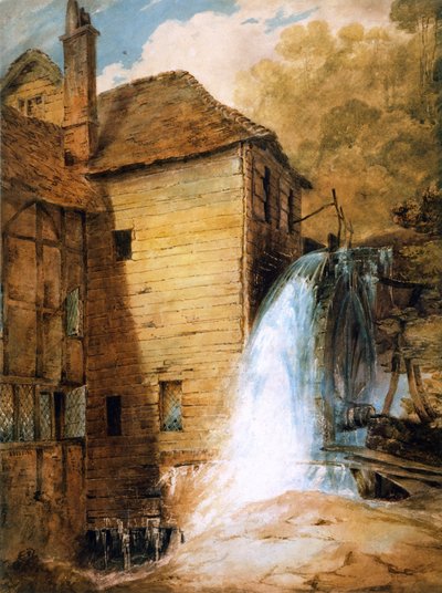 Un moulin à eau, c.1802-3 - John Sell Cotman