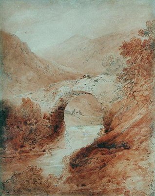Pontaber, Glasllyn, Nord du Pays de Galles - John Sell Cotman