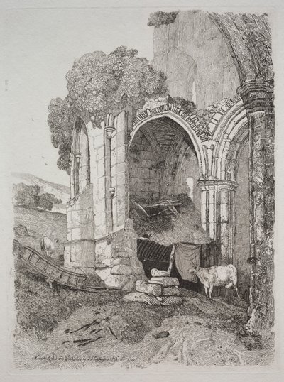 Abbaye de Rievaulx, Yorkshire - John Sell Cotman