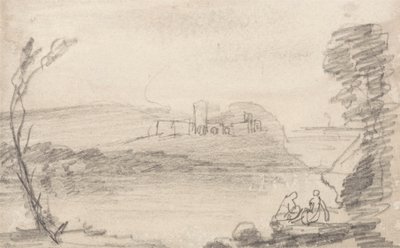 Ruine sur un lac, à la manière de Richard Wilson - John Sell Cotman