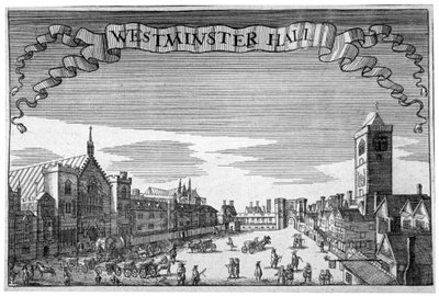 Vue de Westminster Hall et New Palace Yard, Londres - John Seller