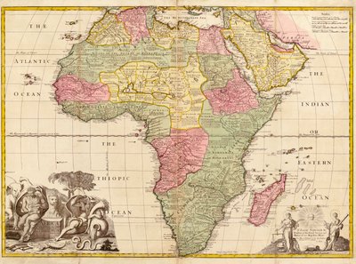 Afrique, de Géographie moderne, c.1725 - John Senex