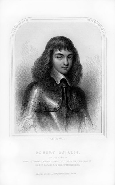 Robert Baillie, écrivain historique écossais et professeur de théologie, 1870 - John Shury