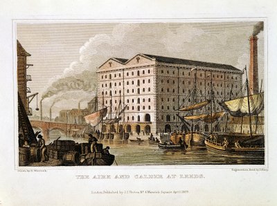 La Navigation Aire et Calder, Leeds, Yorkshire, 1828 - John Shury