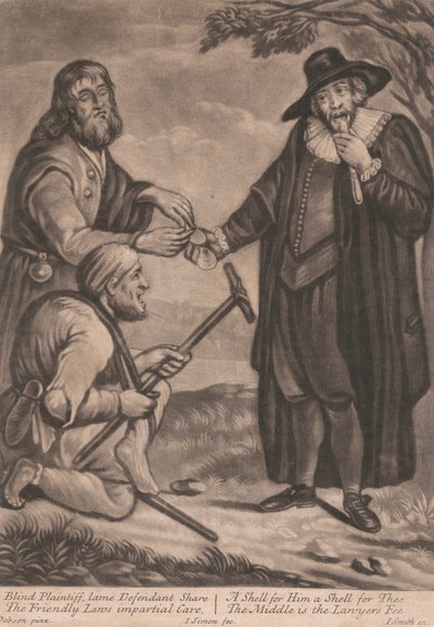 Plaignant aveugle, défendeur boiteux partagent - John Simon