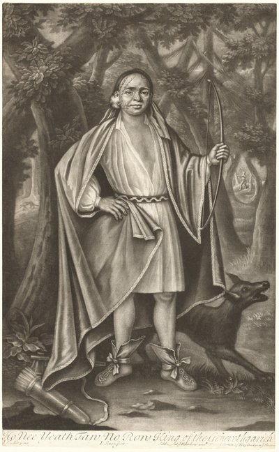 Ho Nee Yeath Taw No Row, Roi des Generethgarick - John Simon after John Verelst