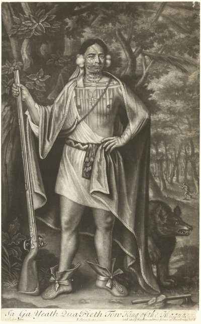 Sa Ga Yeath Qua Pieth Tow, roi des Maquas - John Simon after John Verelst