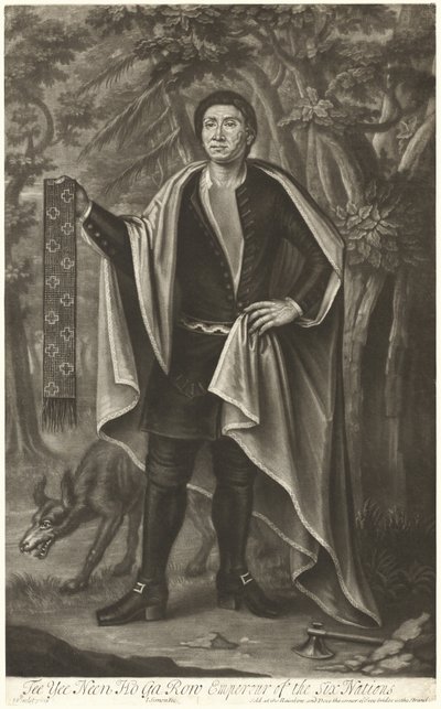 Tee Yee Neen Ho Ga Row, Empereur des Six Nations - John Simon after John Verelst