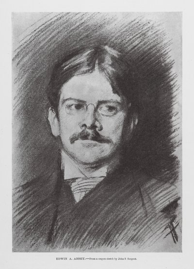 Edwin A Abbey (gravure) - John Singer (after) Sargent