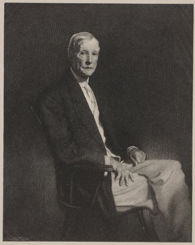 Portrait de John D. Rockefeller, gravure par Timothy Cole - John Singer (after) Sargent