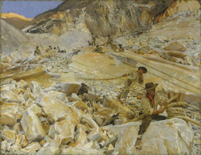 Descente de marbre des carrières à Carrare, 1911 - John Singer Sargent