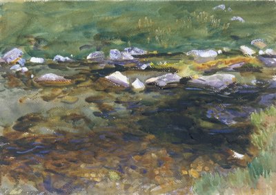 Ruisseau et prairie, c.1907 - John Singer Sargent