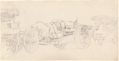 Remorques de canon, France - John Singer Sargent