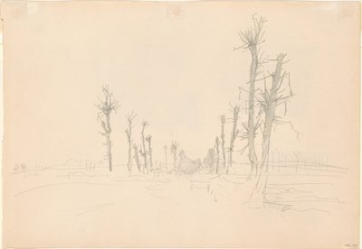 Paysage dévasté [verso], 1918 - John Singer Sargent
