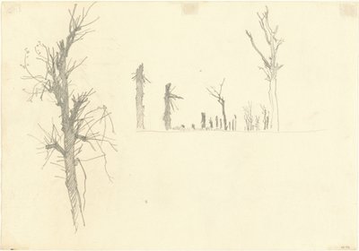 Arbres Dévastés (verso) - John Singer Sargent