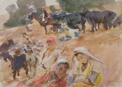 Bergers de chèvres - John Singer Sargent