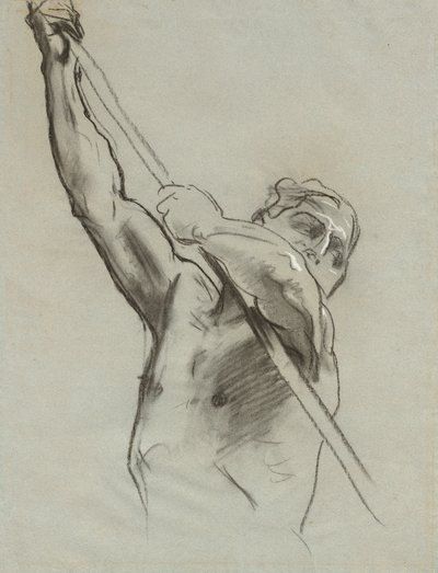 Torso masculin avec poteau, 1890-1900 - John Singer Sargent