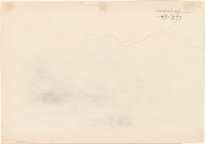 Montagnes (verso) - John Singer Sargent