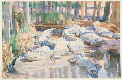 Alligators boueux - John Singer Sargent